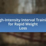 High-Intensity Interval Training for Rapid Weight Loss