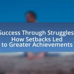 Success Through Struggles: How Setbacks Led to Greater Achievements