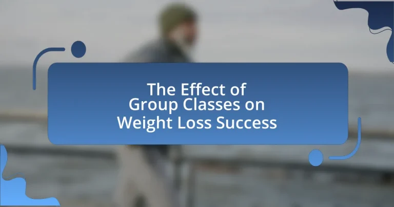 The Effect of Group Classes on Weight Loss Success