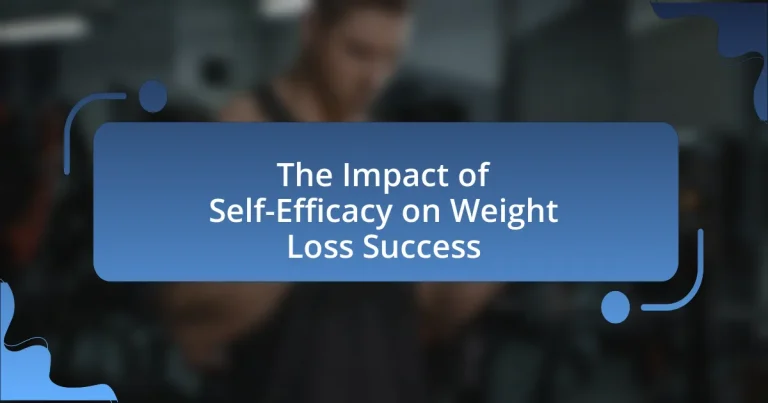 The Impact of Self-Efficacy on Weight Loss Success