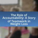 The Role of Accountability: A Story of Teamwork in Weight Loss