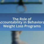 The Role of Accountability in Behavioral Weight Loss Programs