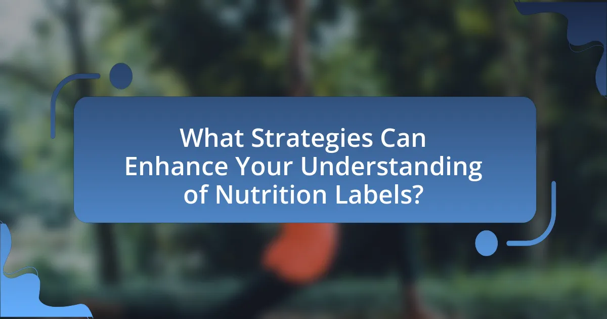 What Strategies Can Enhance Your Understanding of Nutrition Labels?