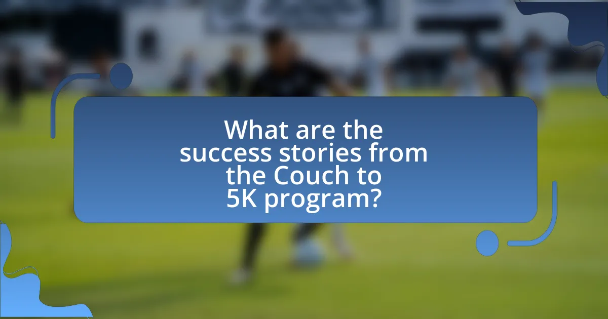 What are the success stories from the Couch to 5K program?