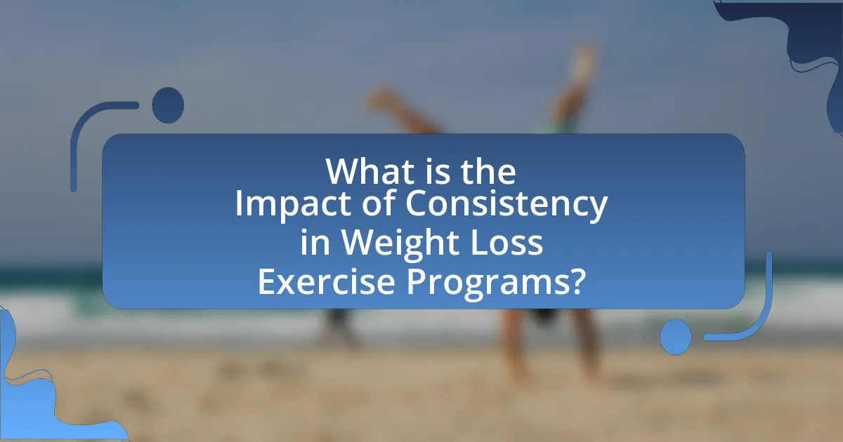 What is the Impact of Consistency in Weight Loss Exercise Programs?